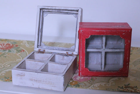 Jewel box vintage w/ glass